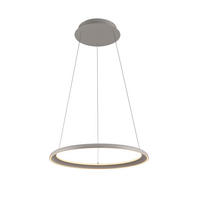 LED-PENDELLEUCHTE SW QUILLO 60/60/180 cm   - Sandfarben, Design, Kunststoff/Metall (60/60/180cm) - Schöner Wohnen