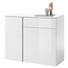 KOMMODE 100/80/37 cm - Weiß, Design, Holzwerkstoff (100/80/37cm) - Carryhome KOMMODE 100/80/37 cm - Weiß, Design, Holzwerkstoff (100/80/37cm) - Carryhome