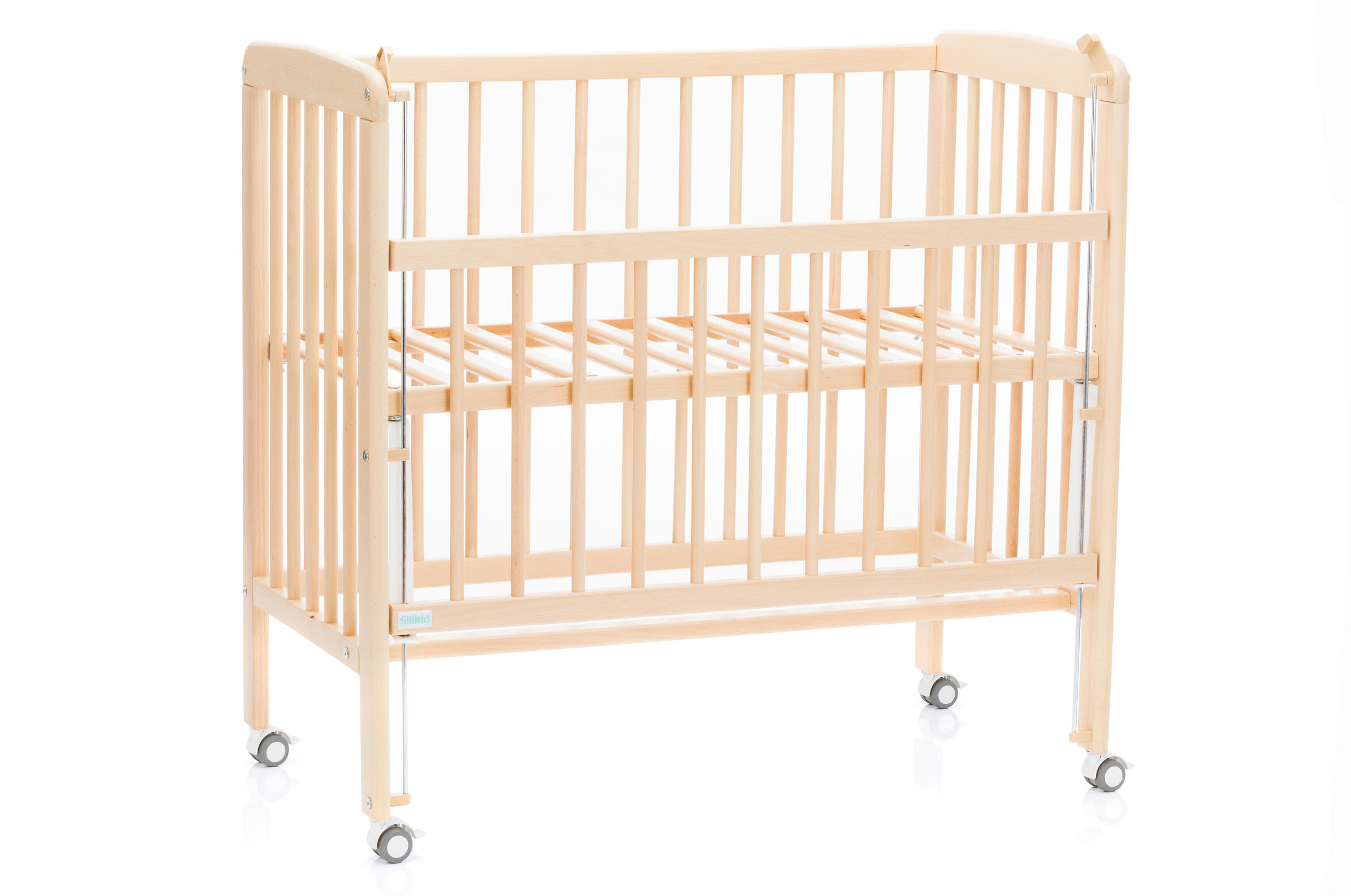 BEISTELLBETT Nino  - Naturfarben, Basics, Holz (94/69/85cm) - Fillikid