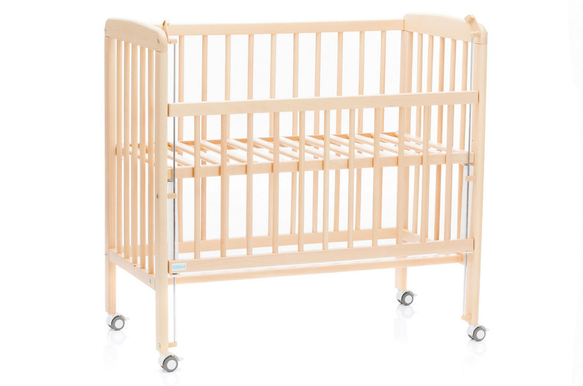 BEISTELLBETT Nino  - Naturfarben, Basics, Holz (94/69/85cm) - Fillikid