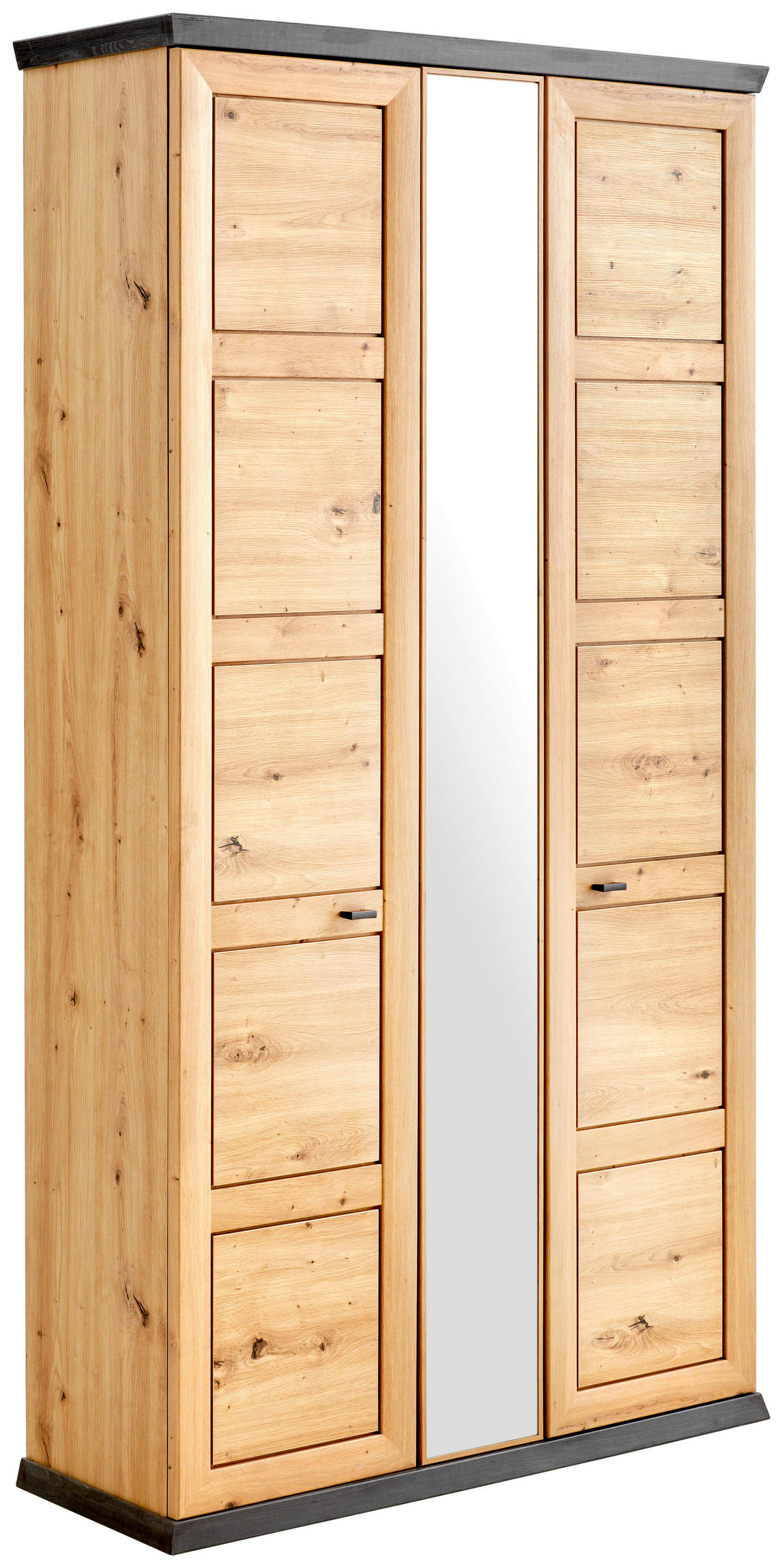 GARDEROBENSCHRANK  in 103/196,5/38,5 cm  - Schwarz/Eiche Artisan, LIFESTYLE, Holzwerkstoff/Metall (103/196,5/38,5cm) - Hom`in