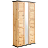 GARDEROBENSCHRANK  in 103/196,5/38,5 cm  - Schwarz/Eiche Artisan, LIFESTYLE, Holzwerkstoff/Metall (103/196,5/38,5cm) - Hom`in