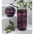 VASE 34.5 cm  - Lila/Weiß, Basics, Glas (16/34,5cm) - Ambia Home