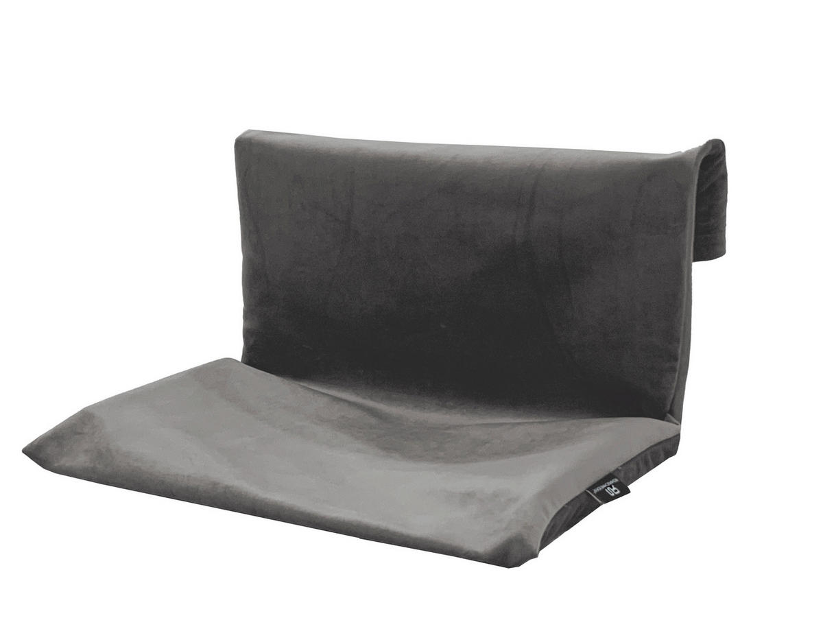 HAUSTIERKISSEN - Grau, Textil/Metall (47/30/30cm)
