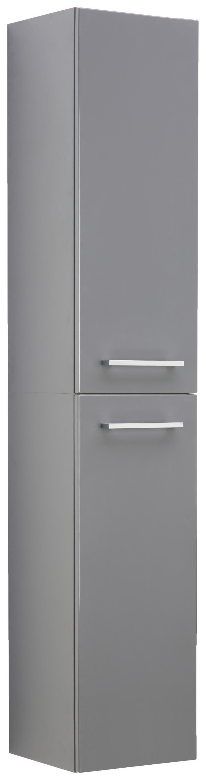 HOCHSCHRANK 30/159/32 cm  - Chromfarben/Anthrazit, MODERN, Glas/Holzwerkstoff (30/159/32cm) - Voleo