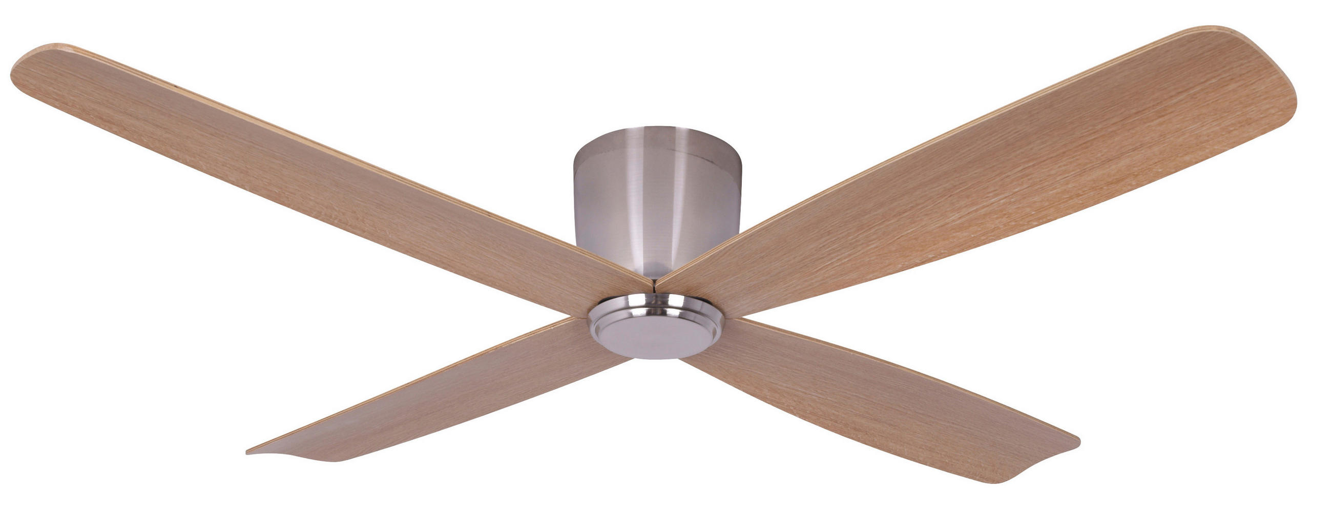 DECKENVENTILATOR  132/20 cm    - Chromfarben/Teakfarben, Design, Holzwerkstoff/Kunststoff (132/20cm) - P & B