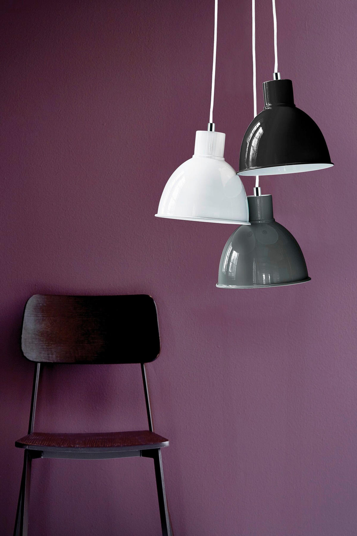 PENDELLEUCHTE Pop 20/21.5/21.5 cm  - Weiß, Design, Metall (20/21.5/21.5cm) - Nordlux