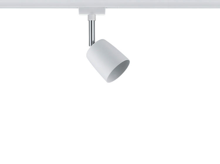 SCHIENENSYSTEM-STRAHLER - Weiß, Design, Metall (5,8/14/9cm) - Paulmann