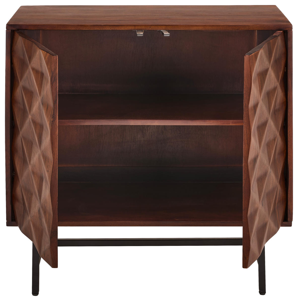 KOMMODE , 85/80/40 cm,  - Schwarz/Braun, KONVENTIONELL, Holz/Kunststoff (85/80/40cm) - Livetastic