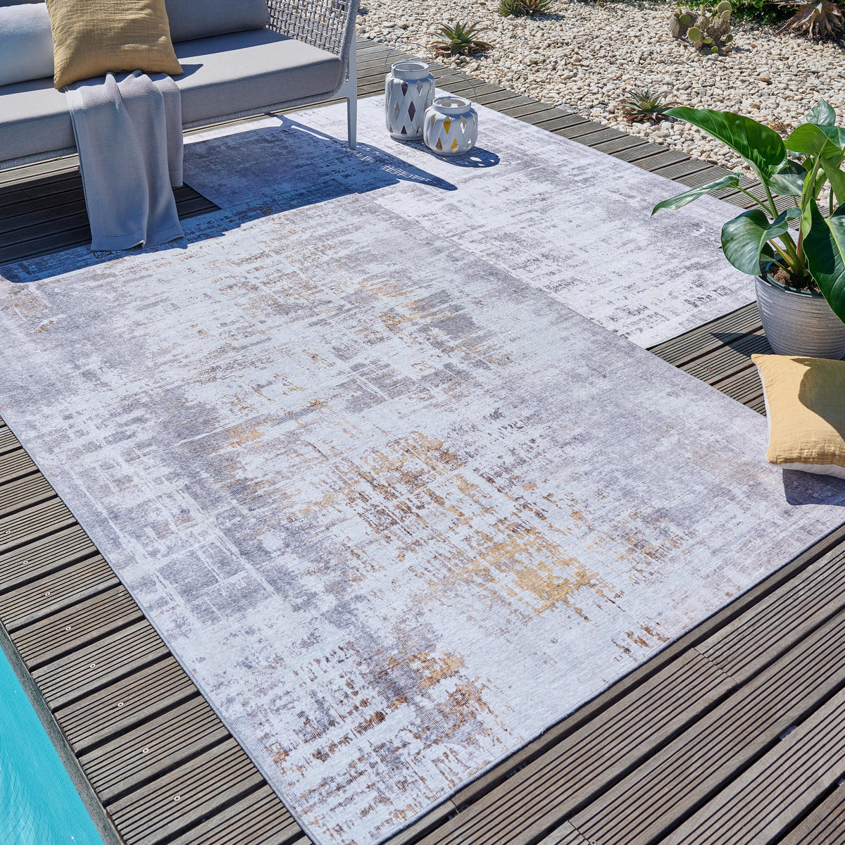 COVOR PENTRU EXTERIOR  Cote d'Azur  - galben, Design, textil (75/150cm) - Ambia Garden