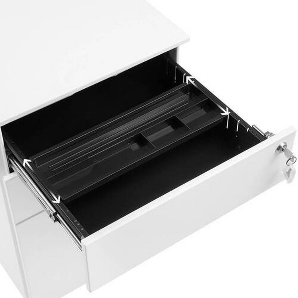 ROLLCONTAINER Weiß  - Weiß, Basics, Metall (39/60/52cm) - Boxxx