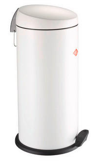 ABFALLSAMMLER CAPBOY MAXI 22 L  - Edelstahlfarben/Weiß, KONVENTIONELL, Kunststoff/Metall (27/60cm) - Wesco