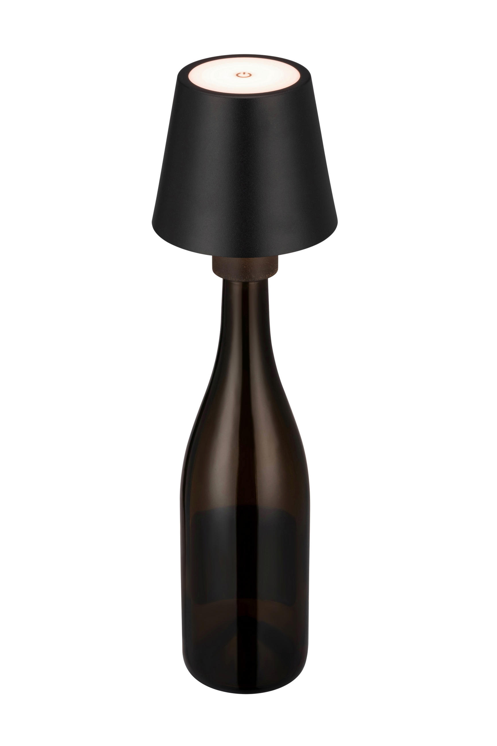 AKKU-TISCHLEUCHTE Norfolk 11/12,2 cm - Schwarz, Design, Metall (11/12,2cm) - Novel