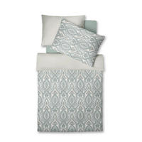 POVLEČENÍ, makosatén, krémová, tyrkysová, bílá, pastelově modrá, 140/200 cm  - bílá/krémová, Design, textil (140/200cm) - Fleuresse