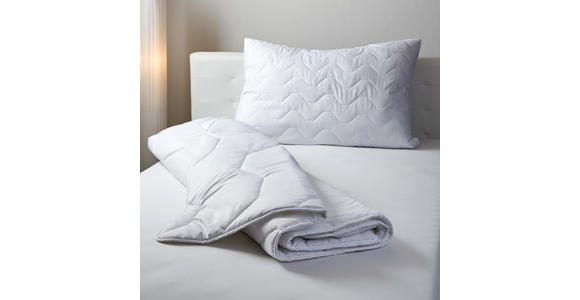 Steppdecke Aloe Vera 140x200 cm - Weiß, KONVENTIONELL, Textil (140/200cm) - Primatex
