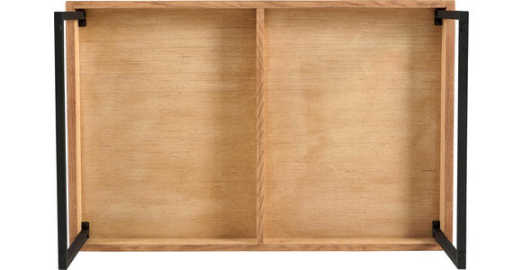 COUCHTISCH in Holz, Holzwerkstoff 100/65/42 cm  - Eichefarben/Schwarz, Design, Holz/Holzwerkstoff (100/65/42cm) - Carryhome