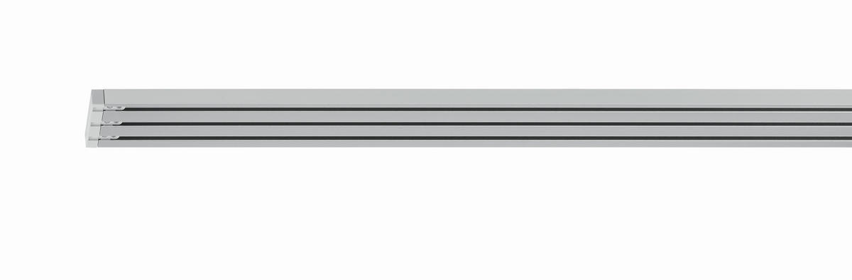 KOLEJNICE NA PANELOVÝ ZÁVĚS  160 cm - barvy hliníku, Design, kov (160cm) - Homeware