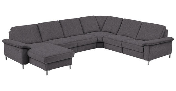 WOHNLANDSCHAFT in Textil Grau - Alufarben/Grau, Design, Textil/Metall (170/333/265cm) - Dieter Knoll