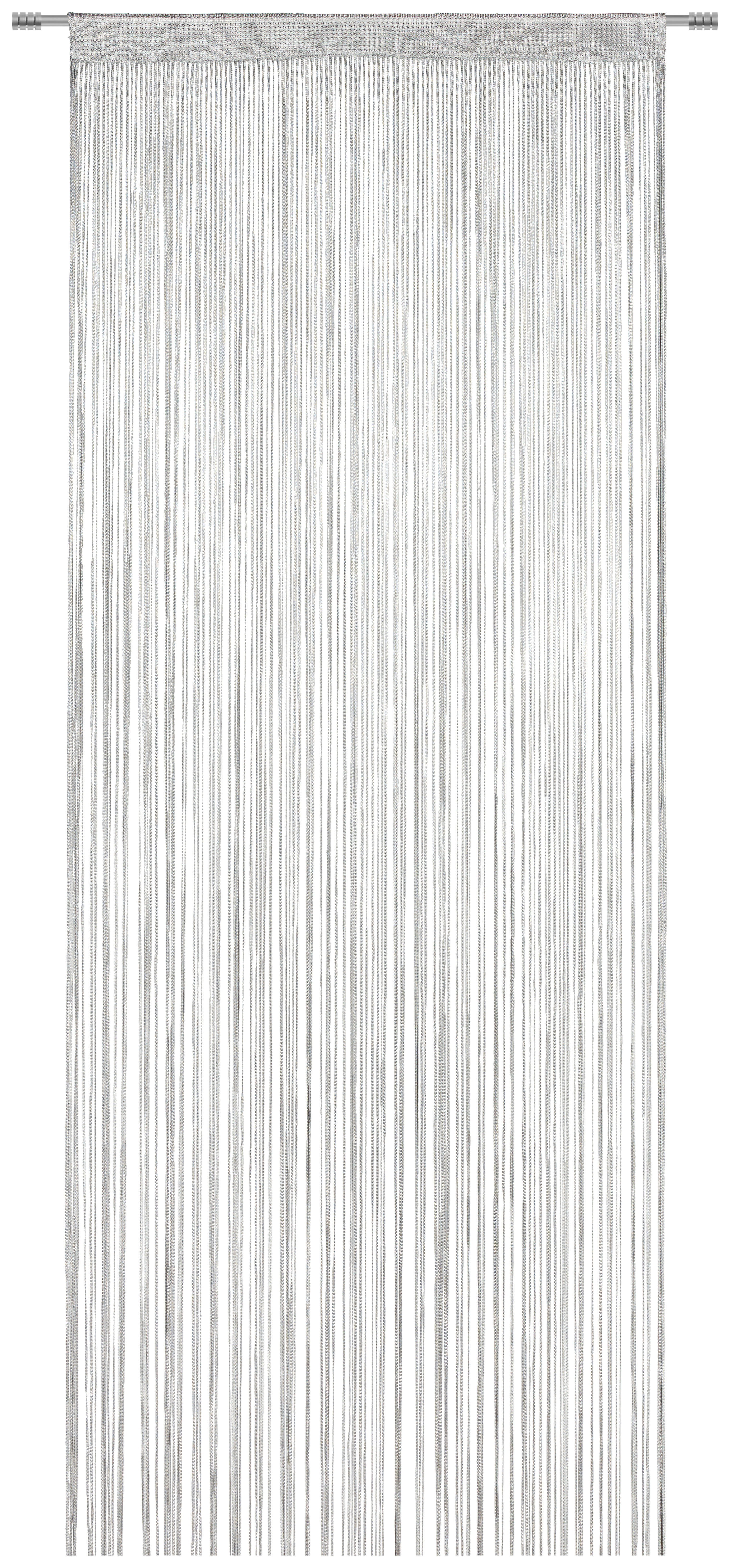 FADENVORHANG   Silberfarben    90/255 cm  - Silberfarben, Basics, Textil (90/255cm) - Dieter Knoll