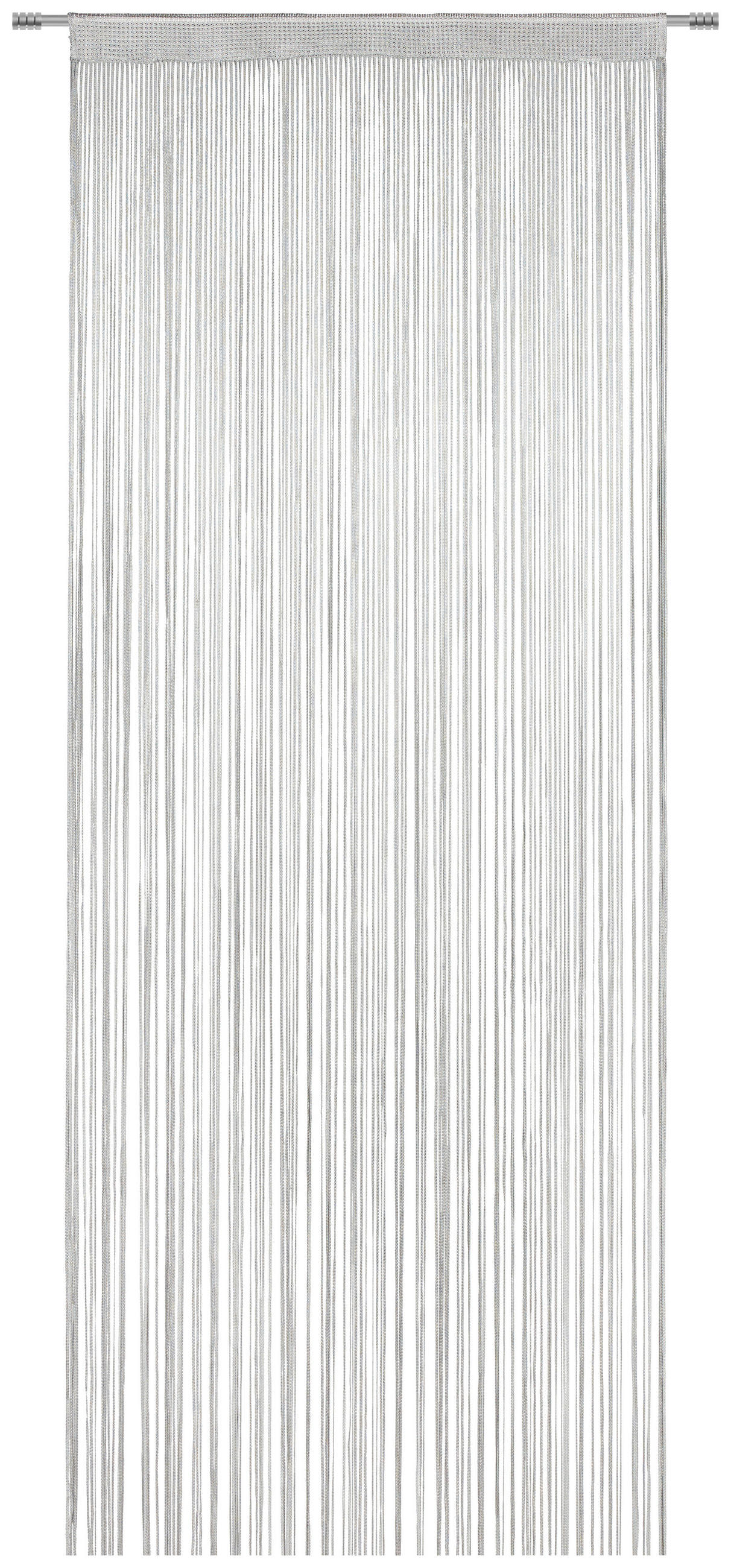 FADENVORHANG Silberfarben 90/255 cm - Silberfarben, Basics, Textil (90/255cm) - Dieter Knoll