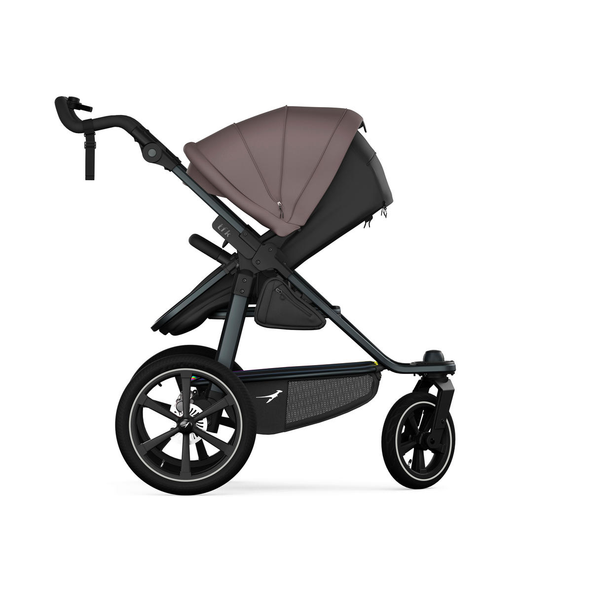 KOMBIKINDERWAGEN  tfk pro 2-in-1 Kombikinderwagen  braun  - Anthrazit/Braun, Basics, Textil/Metall (66/118/110cm) - TFK