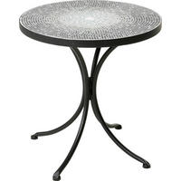 BISTRO STÔL, čierna - čierna, Trend, kov/keramika (38/38/40cm)