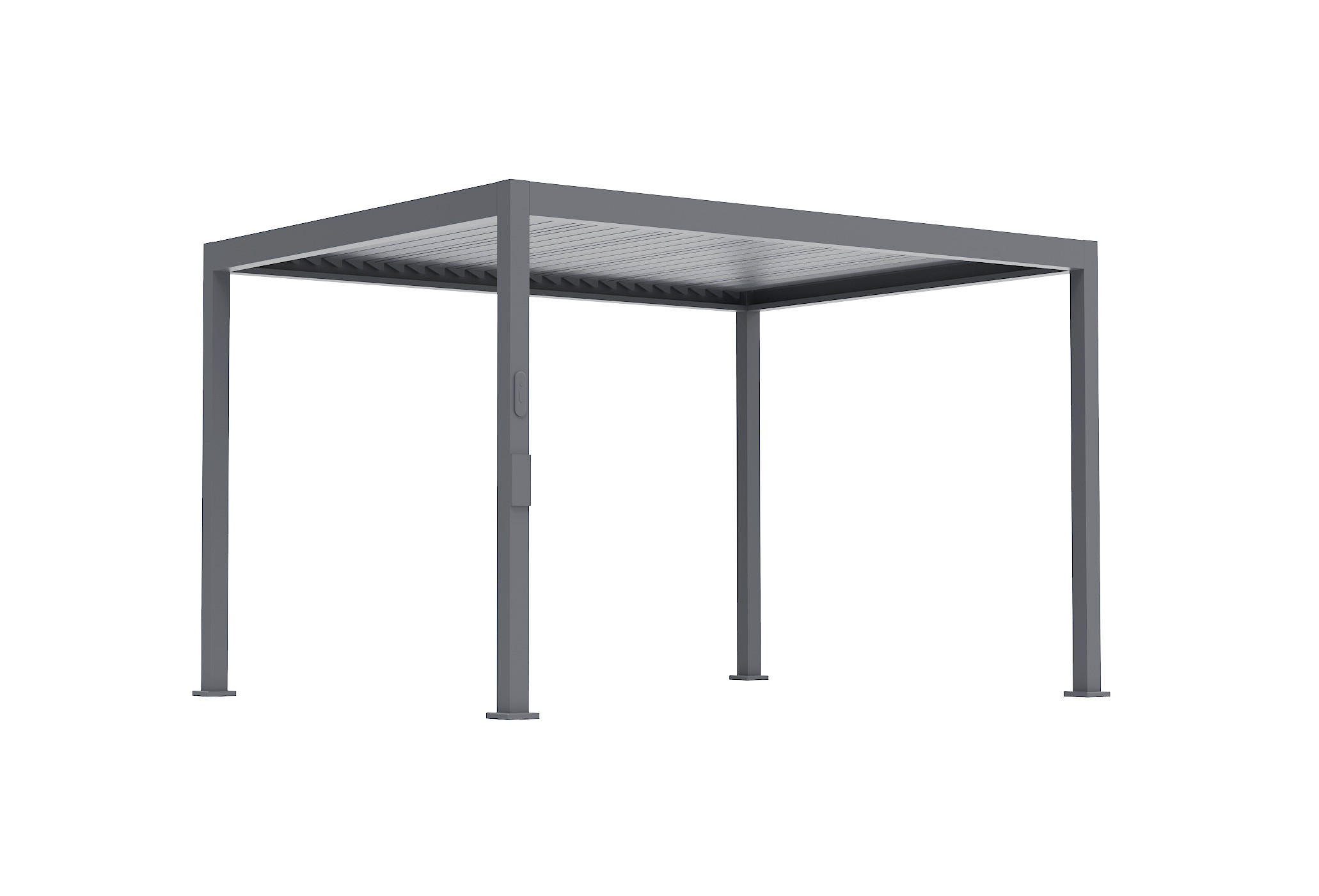 PERGOLA velikost: 393/250/300,2 cm - antracitová, Basics, kov (393/250/300,2cm) - Gardenson