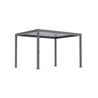 PERGOLA velikost: 393/250/300,2 cm - antracitová, Basics, kov (393/250/300,2cm) - Gardenson