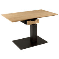 COUCHTISCH Holz, Metall, Holzwerkstoff 100/60/49-67 cm  - Wildeiche/Anthrazit, Design, Holz/Holzwerkstoff (100/60/49-67cm) - Novel