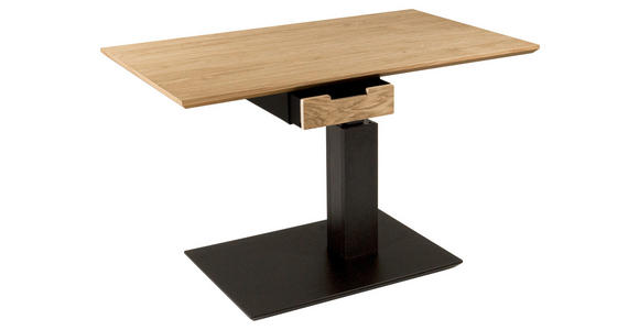 COUCHTISCH in Holz, Metall, Holzwerkstoff 100/60/49-67 cm  - Wildeiche/Anthrazit, Design, Holz/Holzwerkstoff (100/60/49-67cm) - Novel