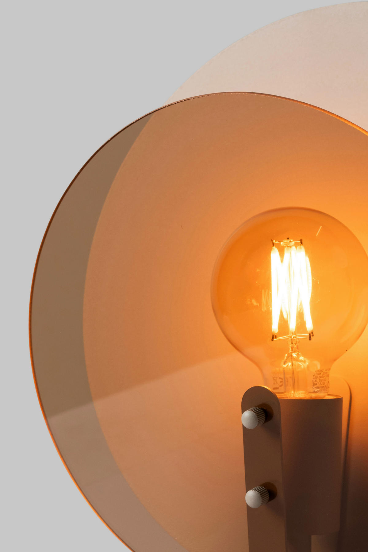TISCHLEUCHTE - Braun, Design, Glas/Metall (15/32,5cm) - It's about Romi