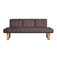 SITZBANK 224/92/78 cm  in Eichefarben, Dunkelbraun  - Eichefarben/Dunkelbraun, Design, Holz/Textil (224/92/78cm) - Dieter Knoll