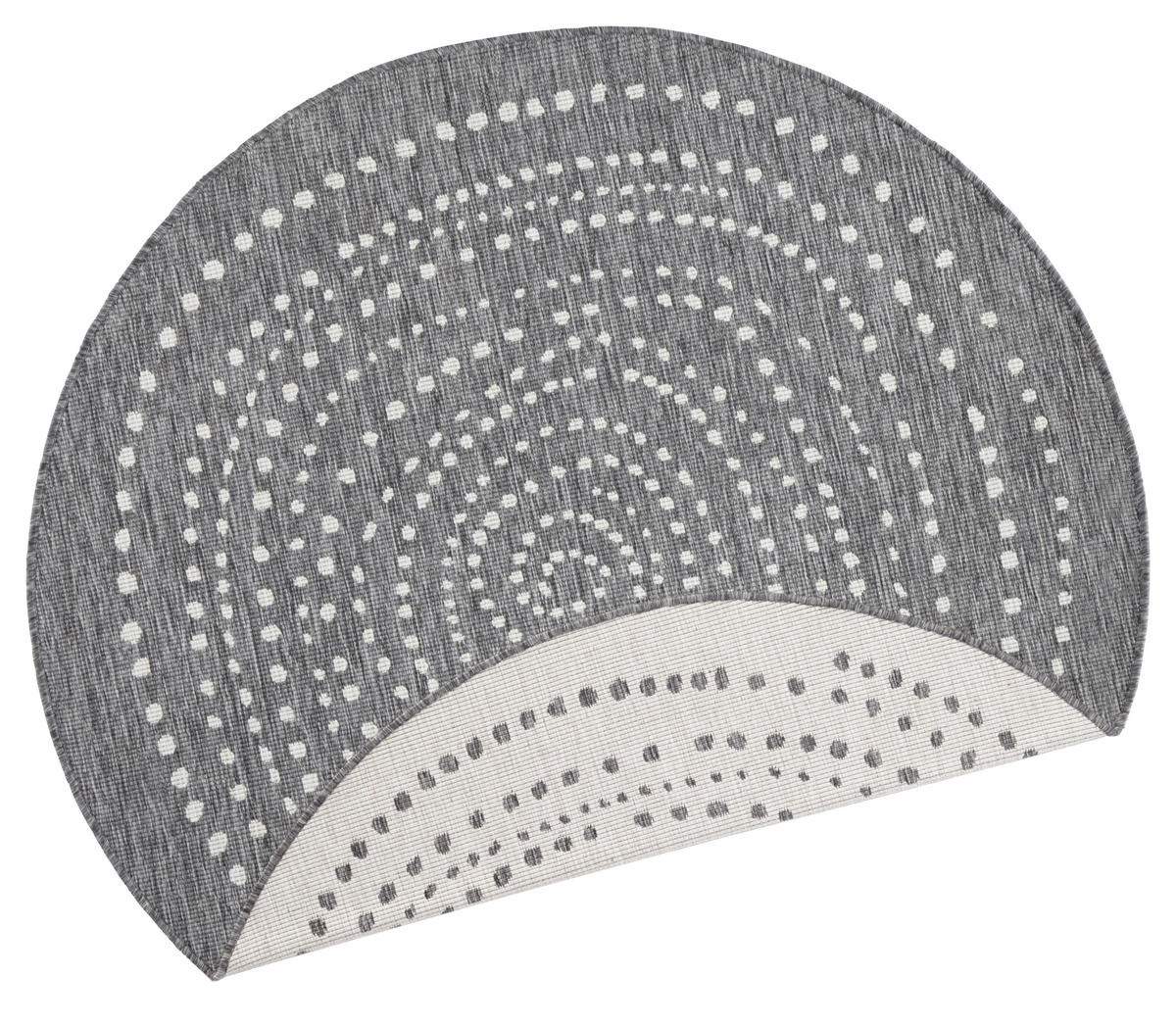 OUTDOORTEPPICH 200 cm Twin Creme, Grau  - Creme/Grau, Design, Kunststoff (200cm)