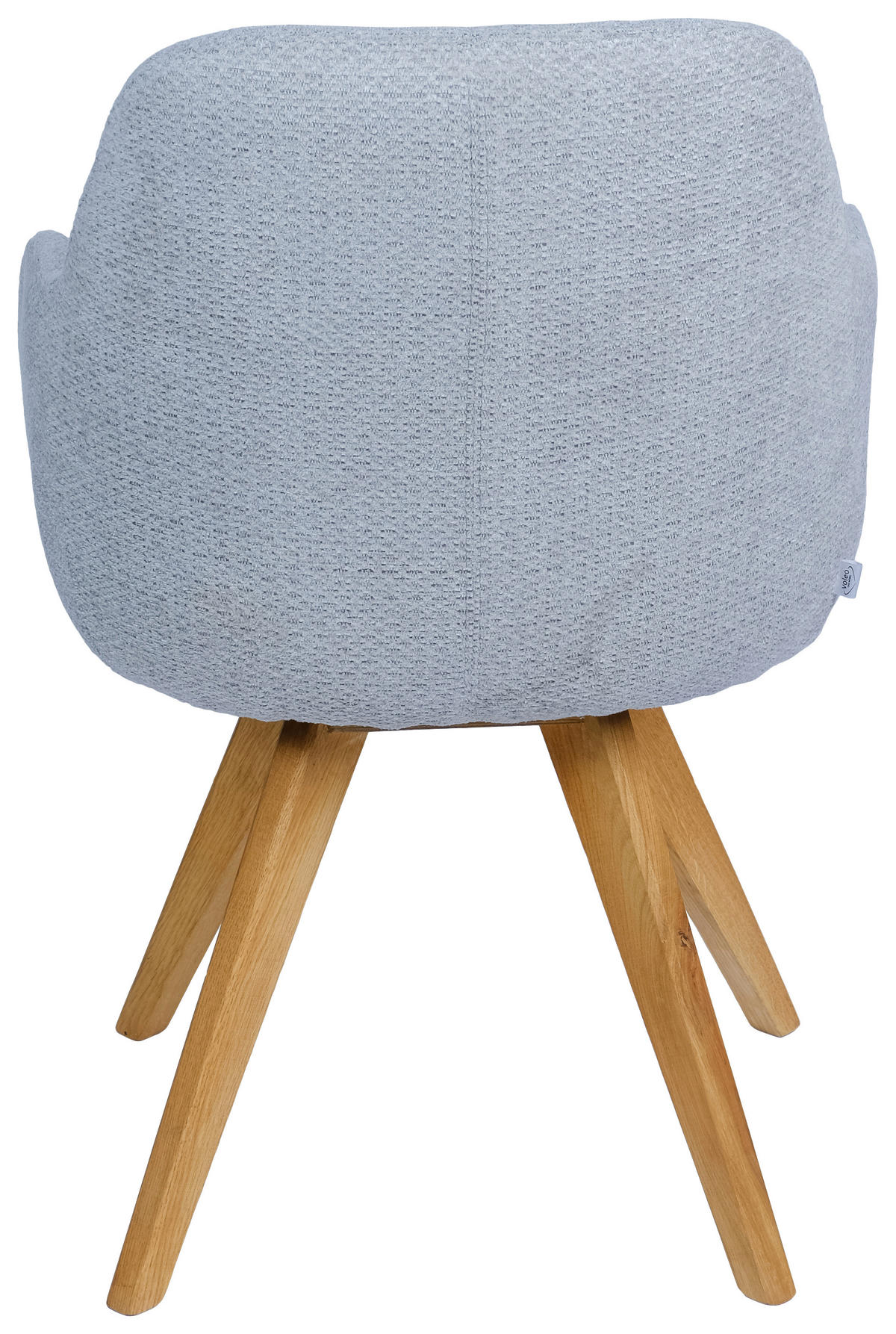 ARMLEHNSTUHL  in Chenille  - Hellgrau, Design, Holz/Textil (57/85,5/65cm) - Voleo