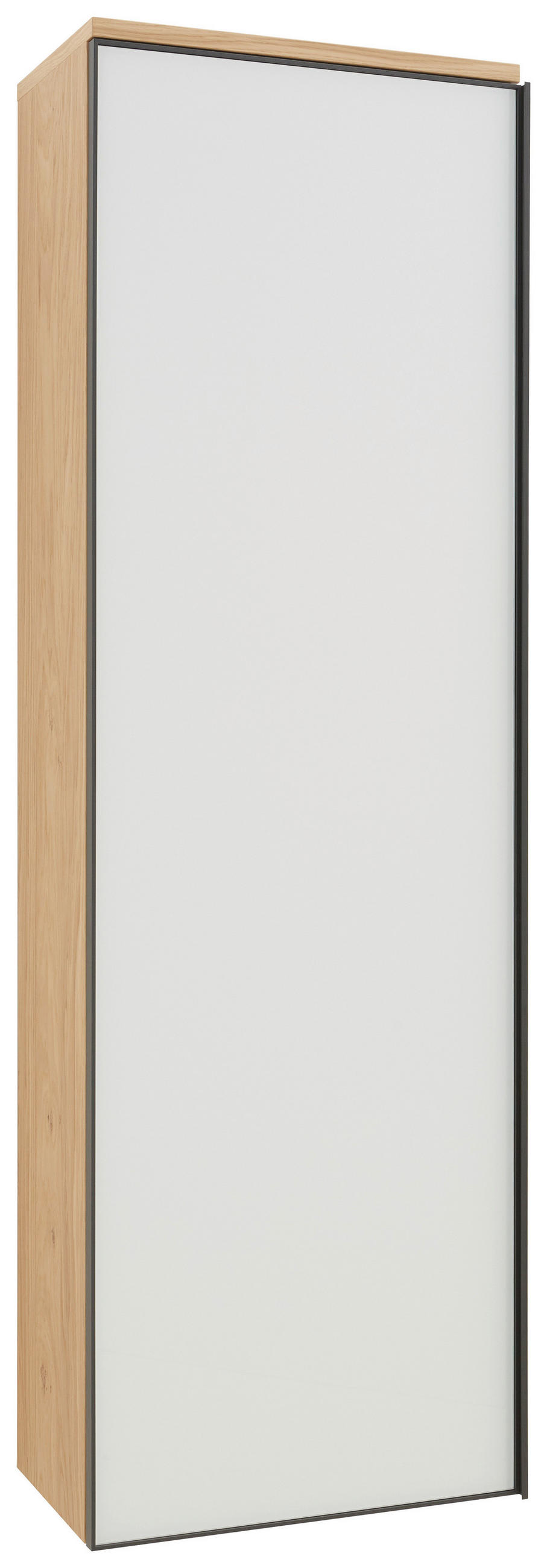 GARDEROBENSCHRANK  in 54/170/31 cm  - Eichefarben/Anthrazit, Design, Glas/Holz (54/170/31cm) - Dieter Knoll