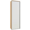 GARDEROBENSCHRANK 54/170/31 cm  - Weiss/Eichefarben, Design, Glas/Holz (54/170/31cm) - Dieter Knoll