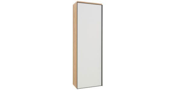GARDEROBENSCHRANK  in 54/170/31 cm  - Eichefarben/Anthrazit, Design, Glas/Holz (54/170/31cm) - Dieter Knoll
