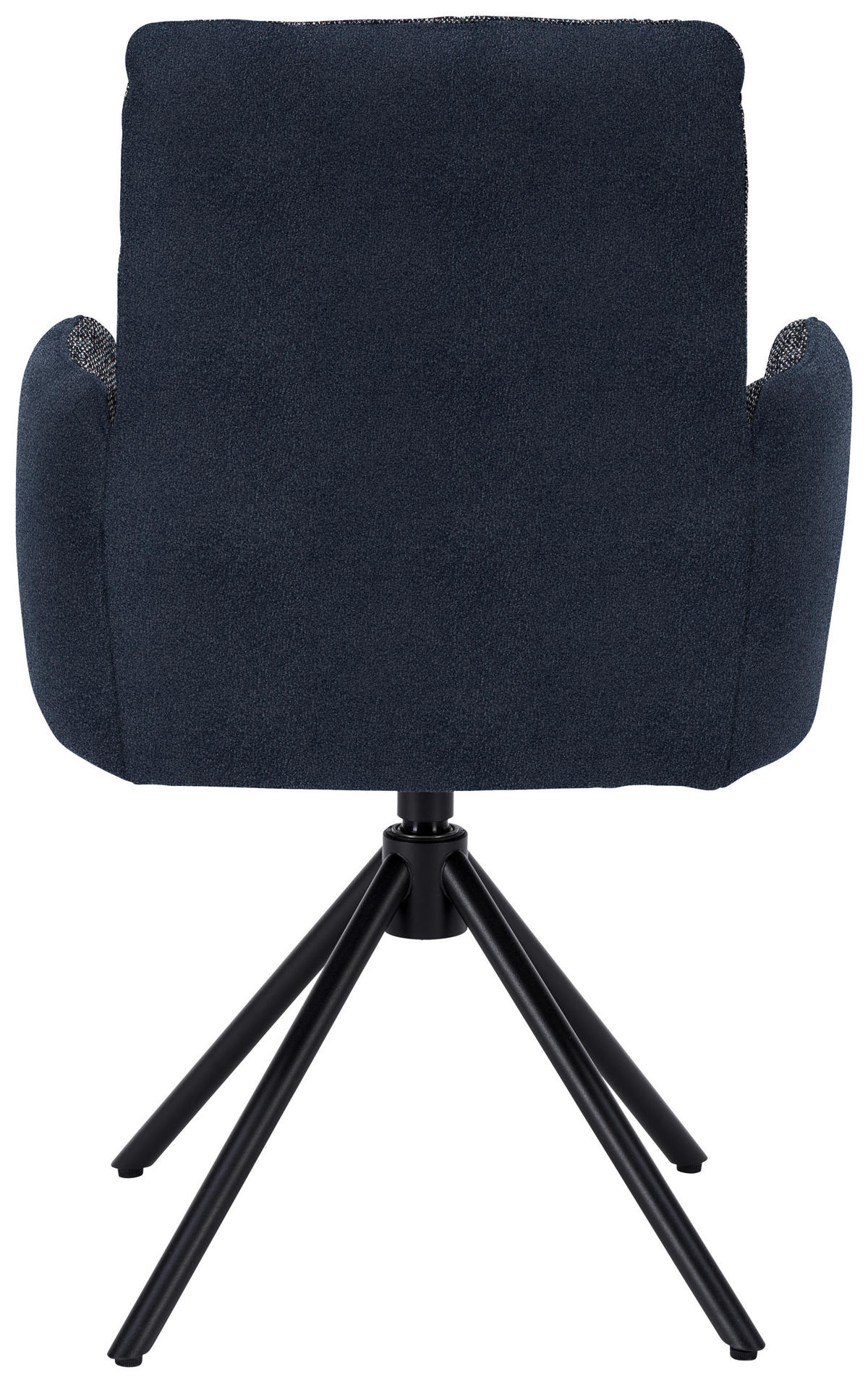 ARMLEHNSTUHL  in Stahl Flachgewebe  - Blau/Schwarz, Design, Textil/Metall (58/91/62cm) - Dieter Knoll