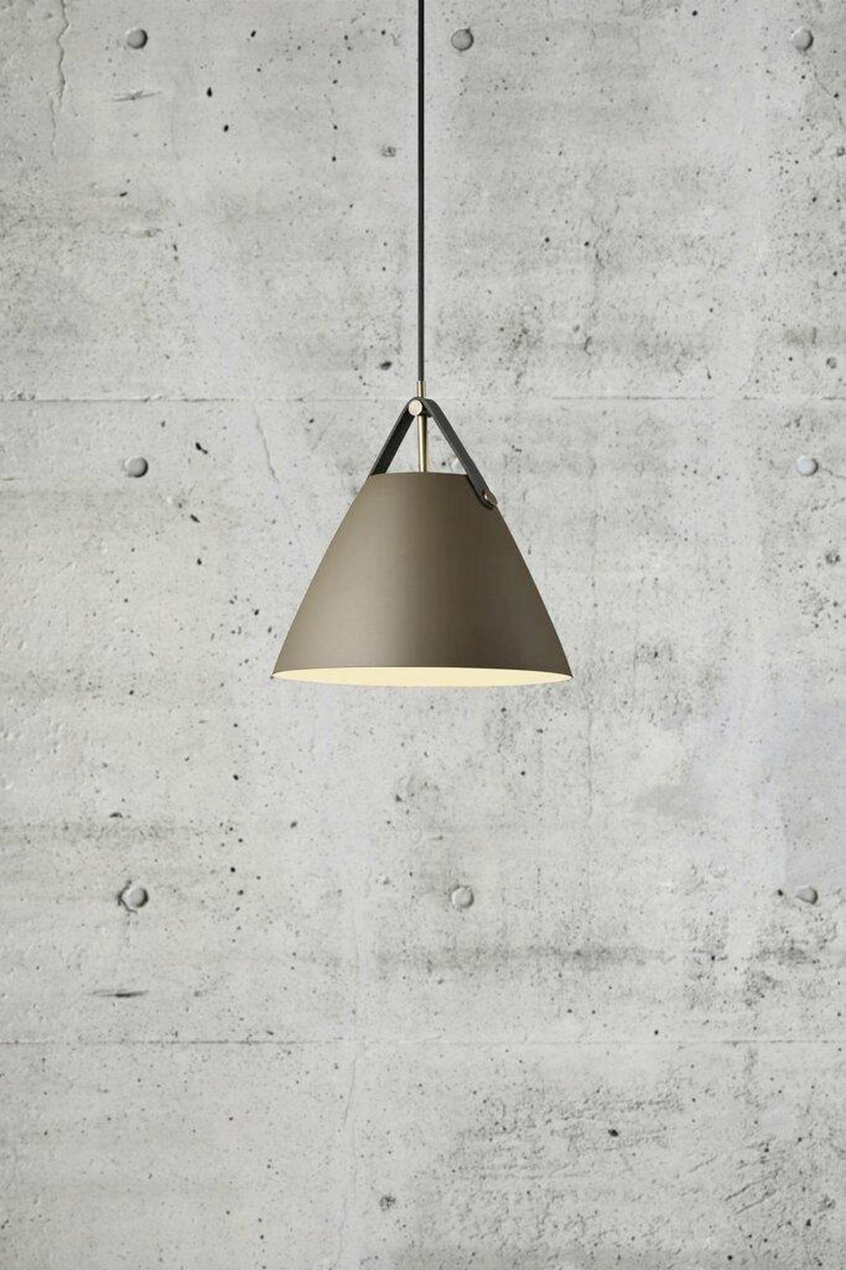 HÄNGELEUCHTE STRAP 27/27 cm   - Braun, Design, Metall (27/27cm) - Nordlux