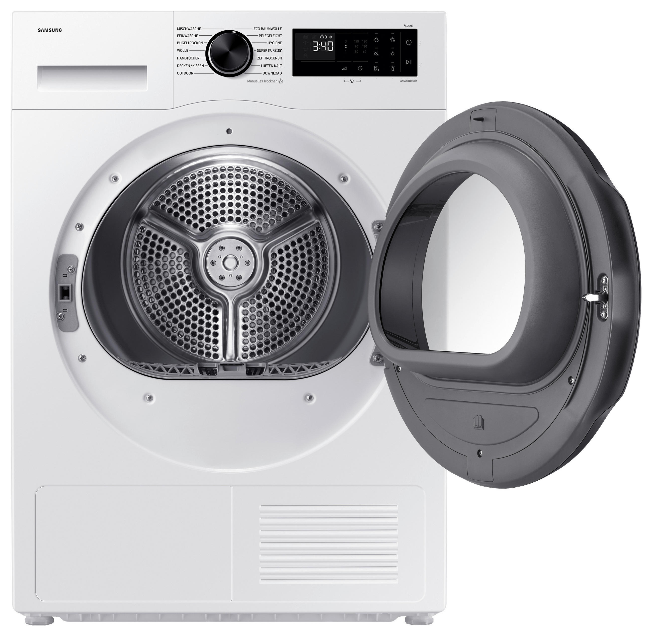 WÄRMEPUMPENTROCKNER DV90DG52A0AEEG  - Weiß, Basics, Glas/Kunststoff (60/85/65cm) - Samsung