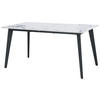 ESSTISCH Weiß rechteckig  ausziehbar  - Schwarz/Weiß, LIFESTYLE, Holzwerkstoff/Metall (180/220/75/100cm) - MID.YOU