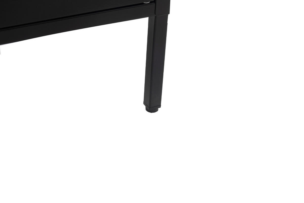 SCHUHSCHRANK Schwarz  - Schwarz, Design, Metall (80/101,5/40cm) - MID.YOU