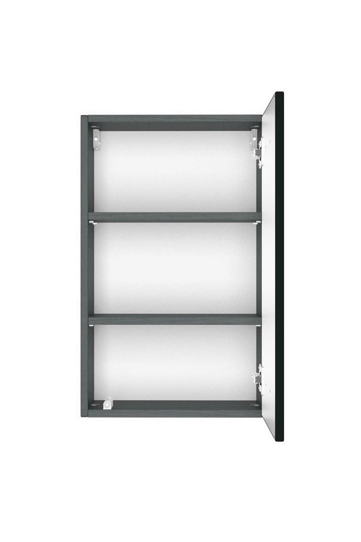 HÄNGESCHRANK 40/64/20 cm  - Graphitfarben/Grau, Natur, Holzwerkstoff (40/64/20cm) - Xora