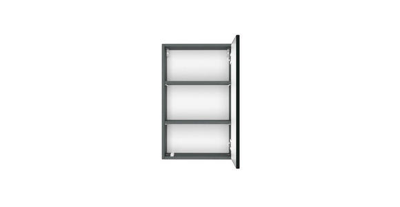 HÄNGESCHRANK 40/64/20 cm  - Graphitfarben/Grau, Natur, Holzwerkstoff (40/64/20cm) - Xora