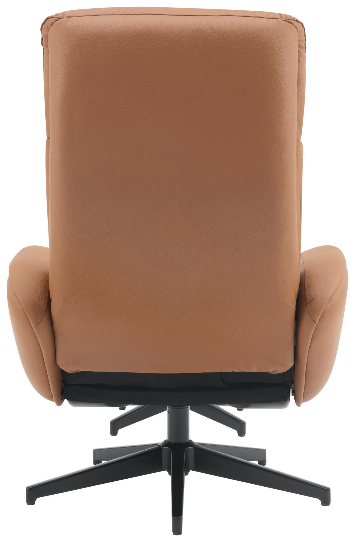 POČIVALNIK S PODNOŽNIKOM,  rjava tekstil, usnje - črna/rjava, Design, kovina/tekstil (77/107/75cm) - Livetastic