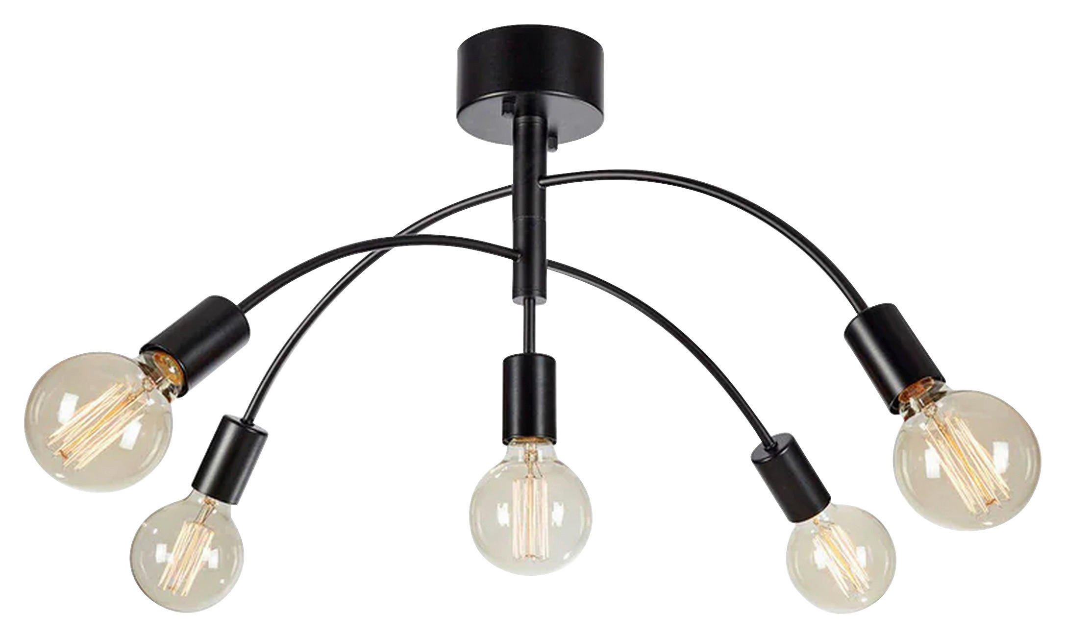 DECKENLEUCHTE CYGNUS 70/34,5/70 cm   - Schwarz, Basics, Metall (70/34,5/70cm) - Markslöjd