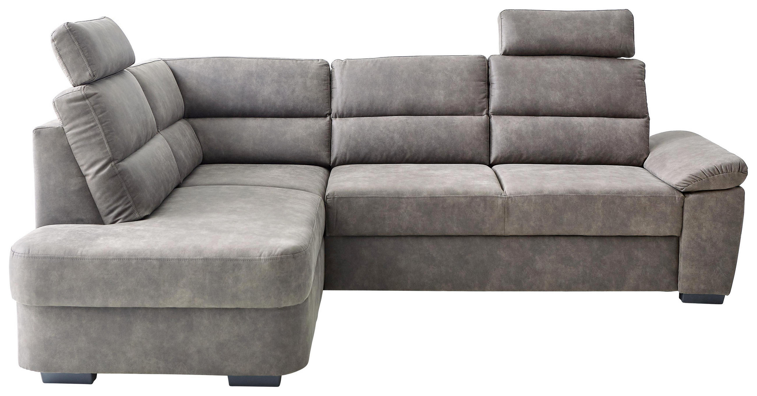 Wohnlandschaft Grau Mit Bettkasten Ottomane Links