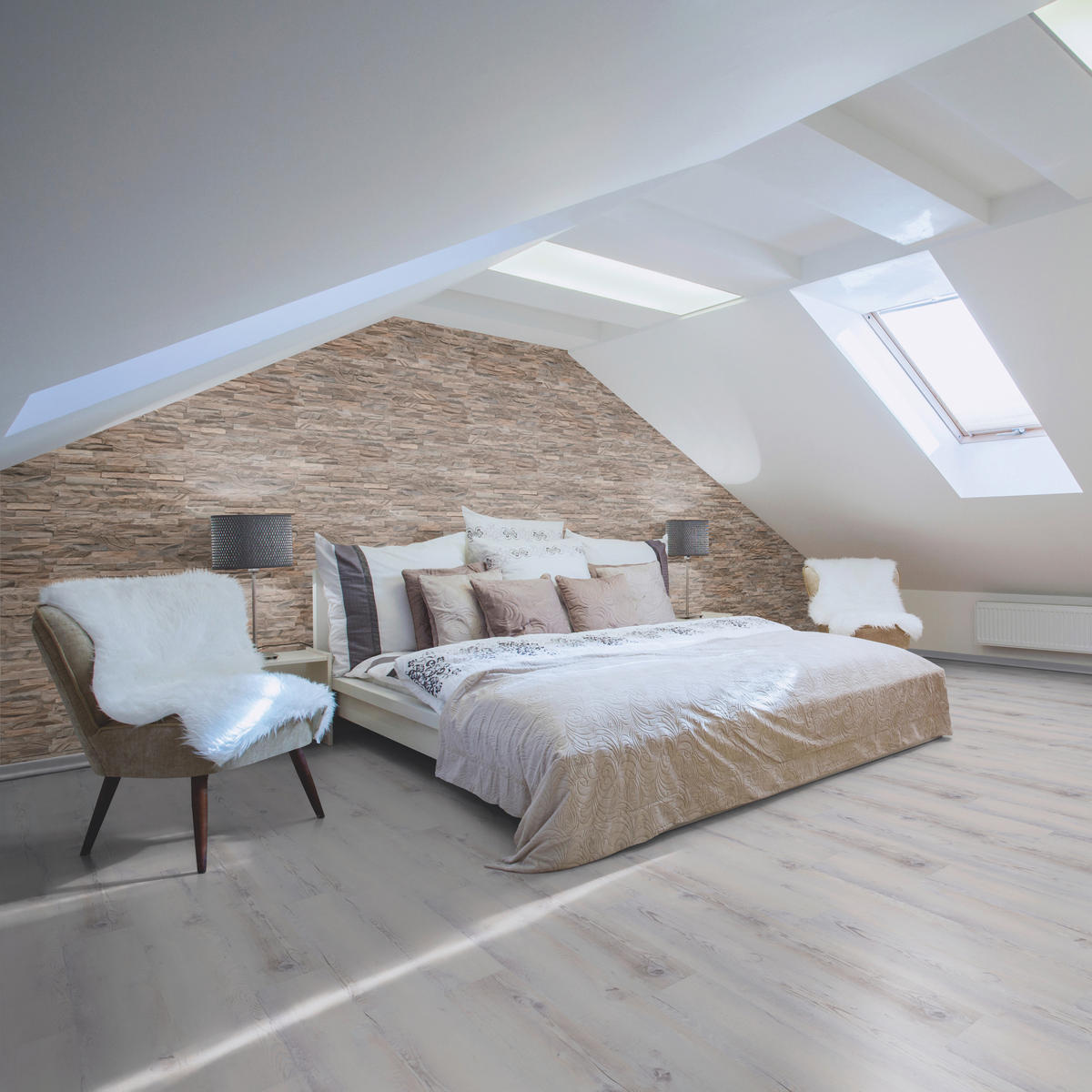 WANDVERKLEIDUNG - Braun, Basics, Holz (61/15/2cm)