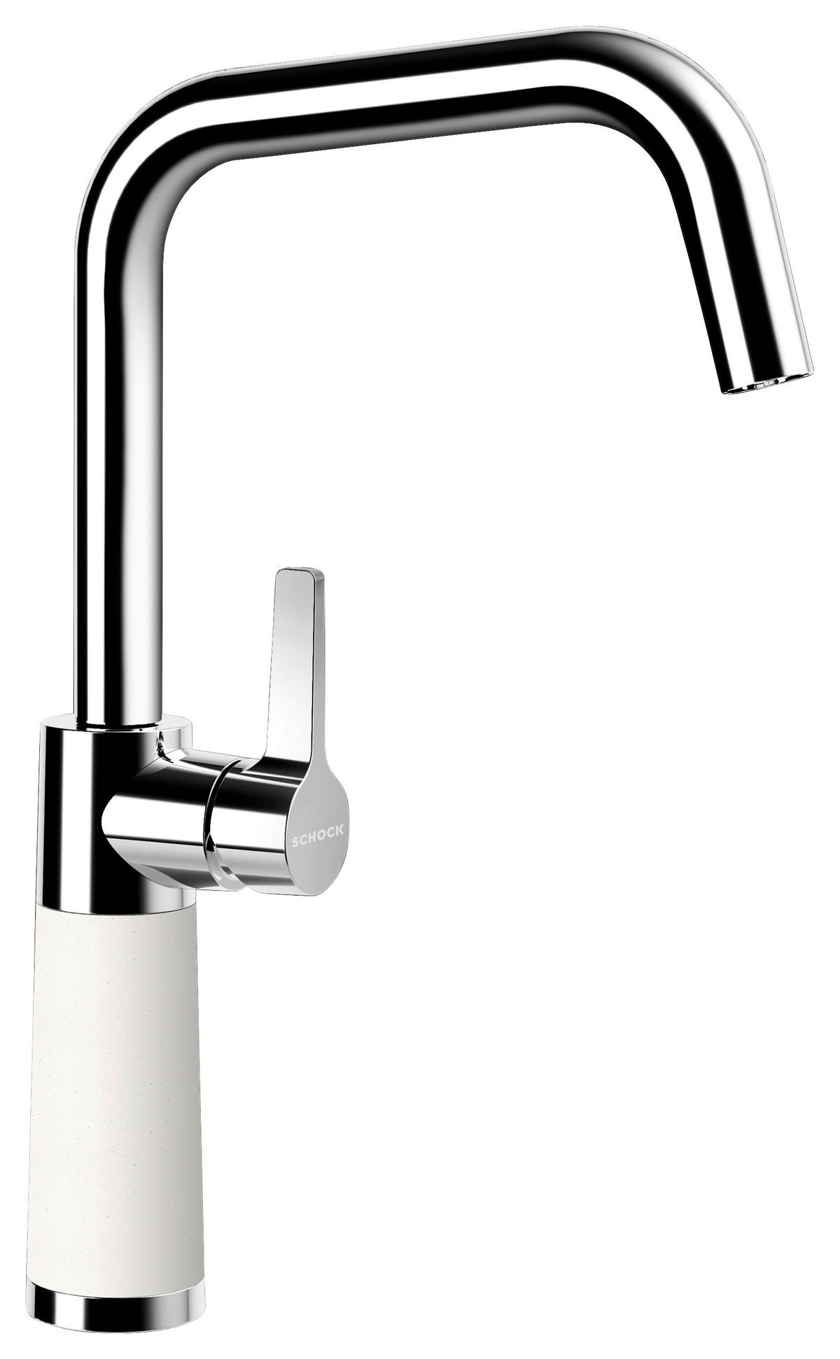 KÜCHENARMATUR 556000POL  - Chromfarben/Weiß, Basics, Stein/Metall (19/35/5,2cm) - Schock