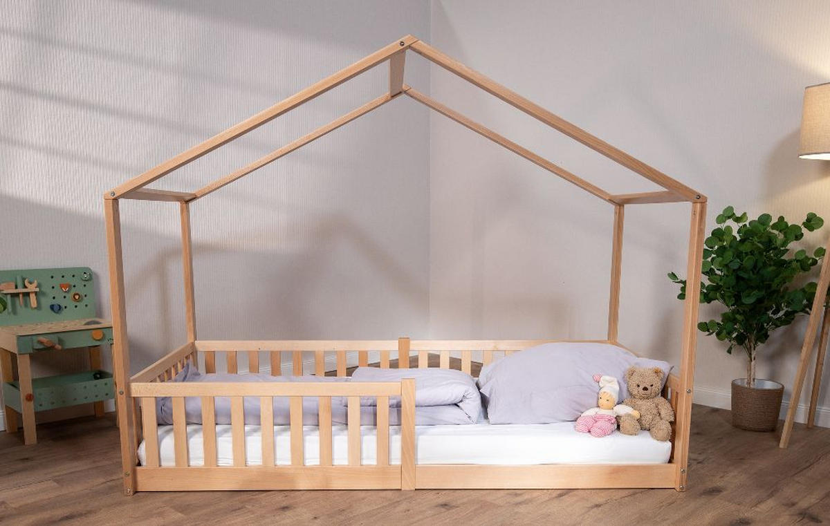 HAUSBETT  - Buchefarben, Basics, Holz (90/200cm) - tiSsi